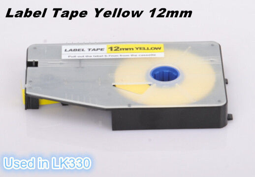 Wire Marking Label Maker Tape Laminated Industrial Customized , Yellow