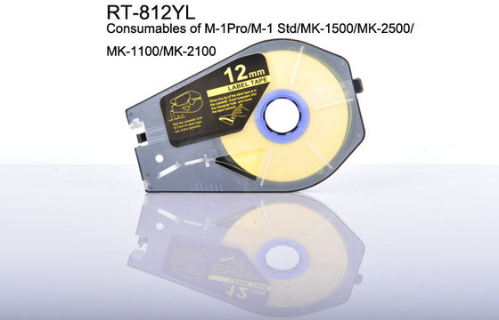 12mm wire marking Label Tape Cartridge White for electronic marking equipment