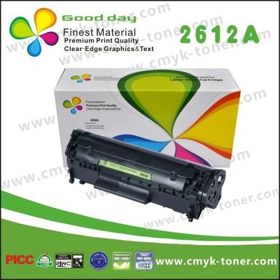 Laser Printer Toner Cartridge hitam Q2612A kompatibel untuk HP
