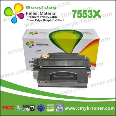 পেশাগত এইচপি কালো Q7553X টোনার কার্টিজ চিপ / হ্যাঁ বাল্ক প্যাকিং সঙ্গে