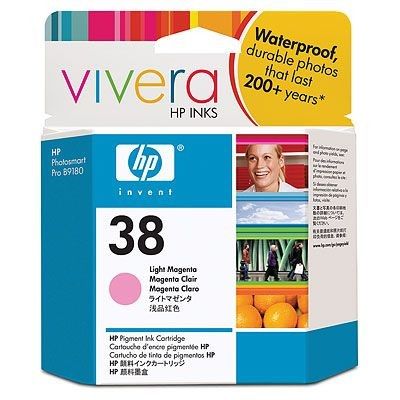 HP 38 Light Magenta Pigment Ink Cartridge (C9419A)