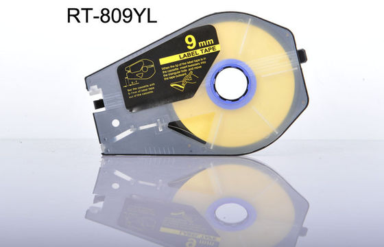 9mm compatible Label Tape Cartridge yellow / White for Cable ID Printer