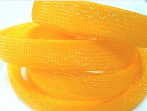 Multi-colored, braided "heat shrink" tube