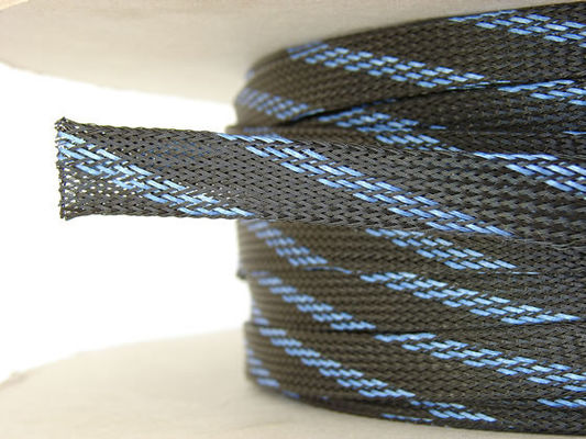 Multi-colored, braided "heat shrink" tube