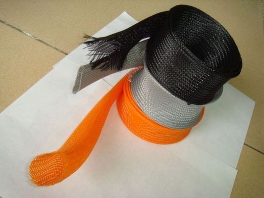 Multi-colored, braided "heat shrink" tube