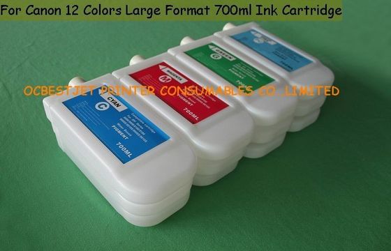 700ml κενές κασέτες μελανιού εκτυπωτών της Canon μελανιού χρωστικών ουσιών, κασέτα μελανιού της Canon IPF8000