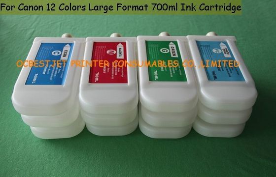 700ml κενές κασέτες μελανιού εκτυπωτών της Canon μελανιού χρωστικών ουσιών, κασέτα μελανιού της Canon IPF8000