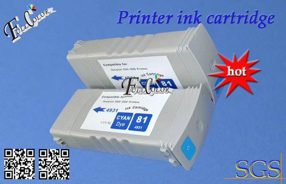 Schnelle Druckfärbungs-Tinten-Patrone HPs 81 BK C M Y 680ml für Drucker Gebrauch HPs Desiginjet D5800