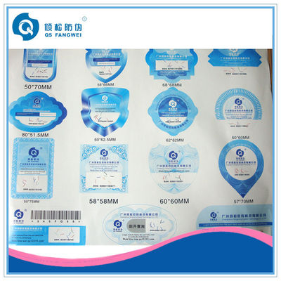 Anti-Fake Digital Printing Printed Self Adhesive Labels For Milk / Food
